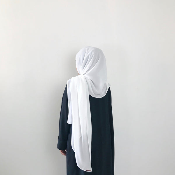 AS/IS - Korean Chiffon : White