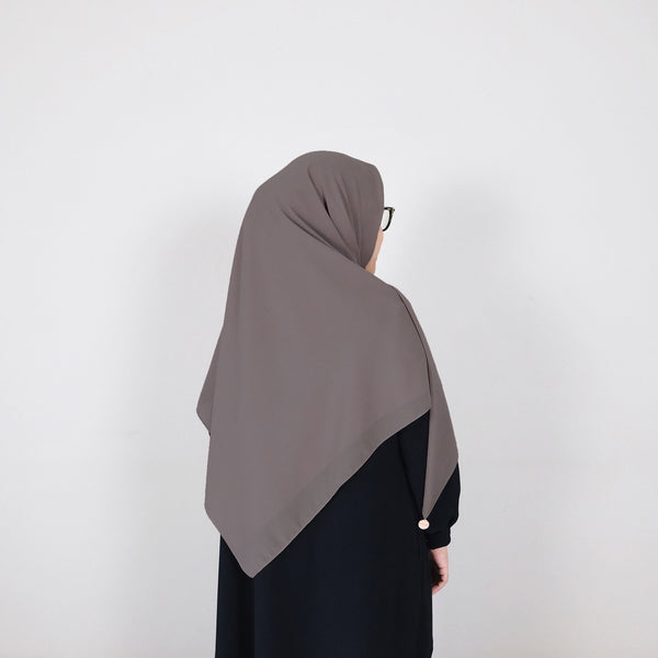 [Scarf 50"] Basic Georgette : Wood