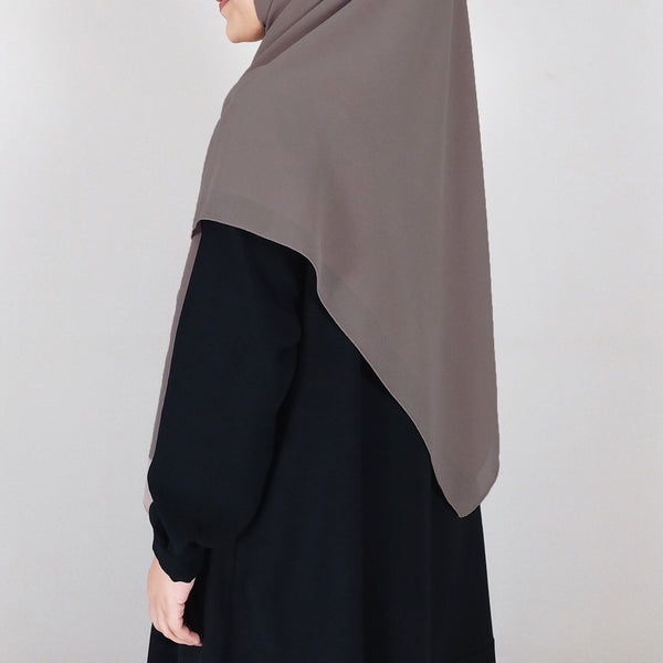 [Scarf 50"] Basic Georgette : Wood