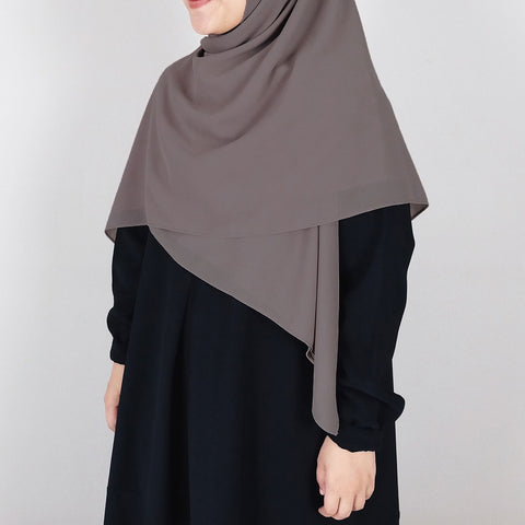 [Scarf 50"] Basic Georgette : Wood