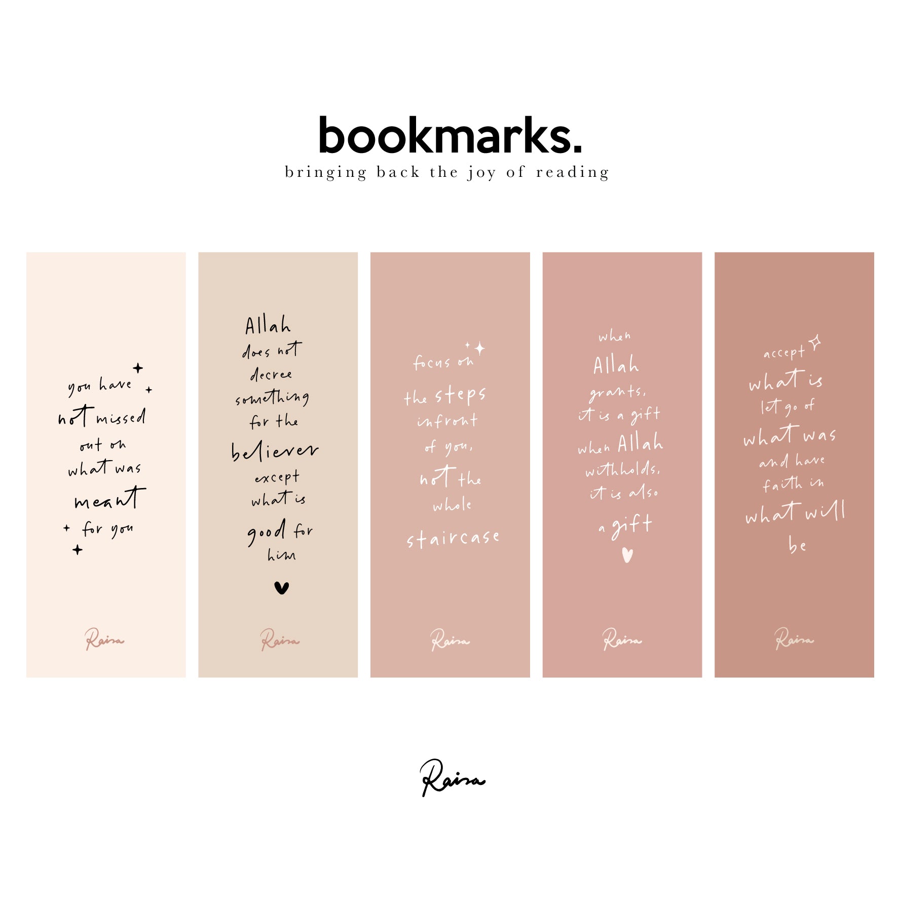 Bookmarks : Set B