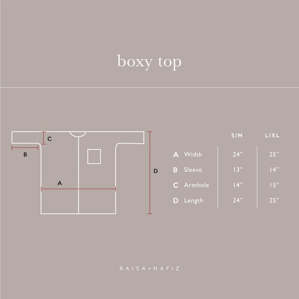 Boxy Top : Navy