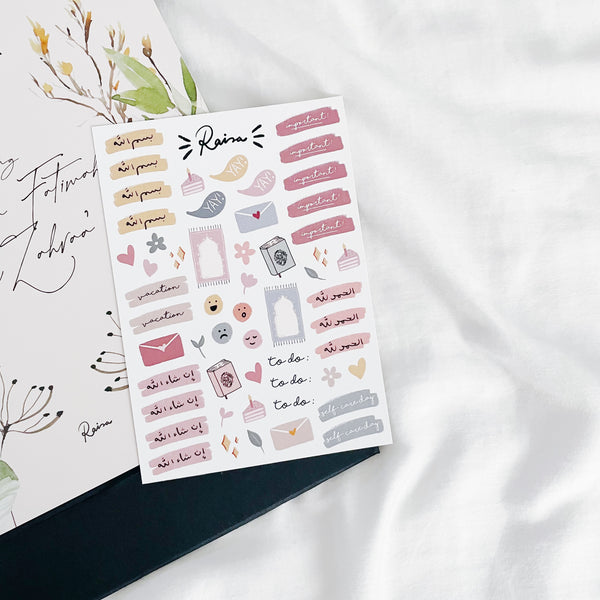 A6 Sticker Sheet : Planner