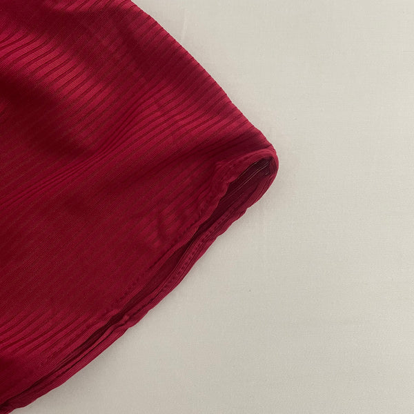 AS/IS - Ribbed Jersey : Crimson Red