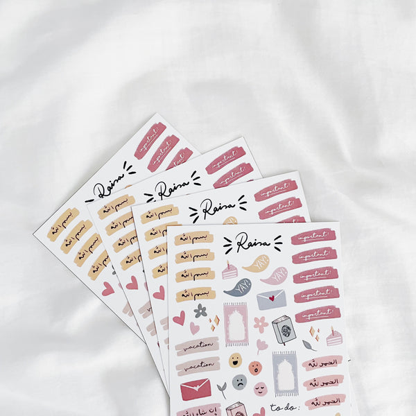 A6 Sticker Sheet : Planner