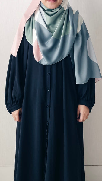 Printed : Abstract in Teal