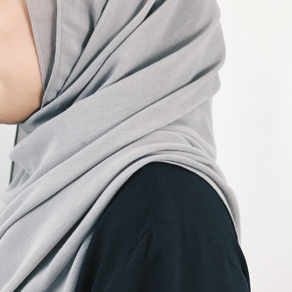 Cotton Viscose : Light Grey