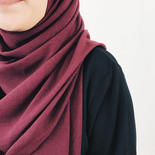 Cotton Viscose : Maroon