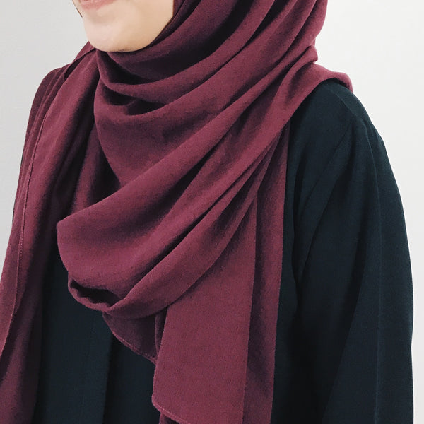 Cotton Viscose : Maroon