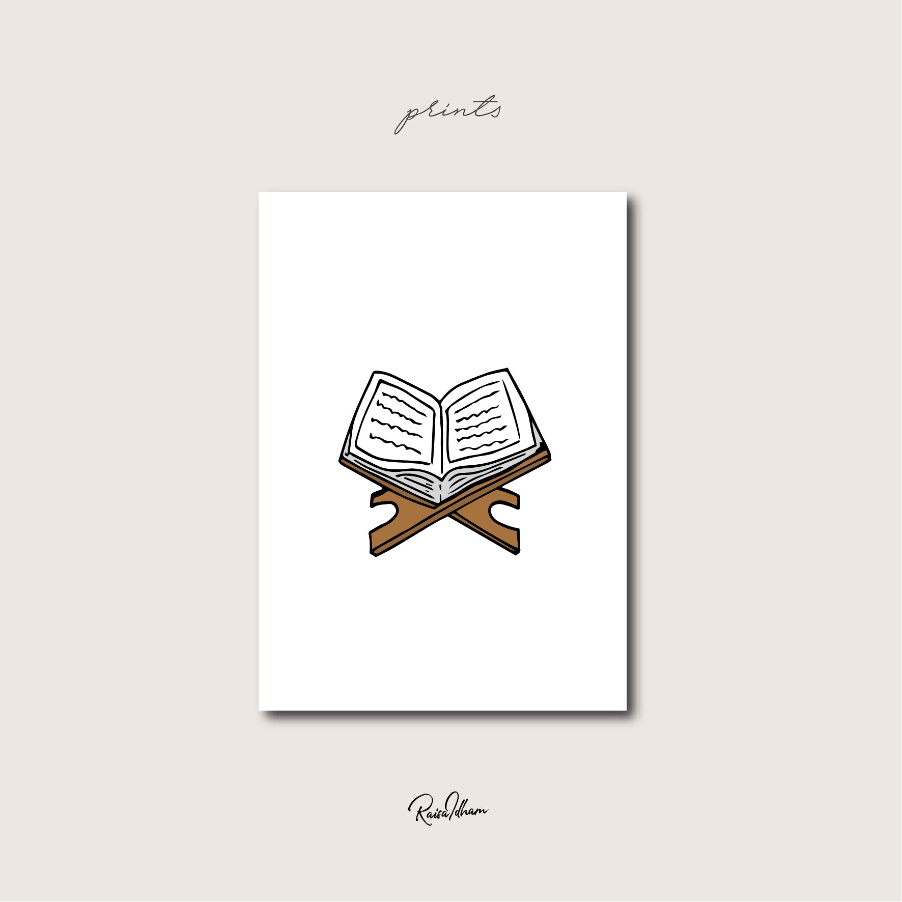 Prints : The Worship Series (Qur'an)