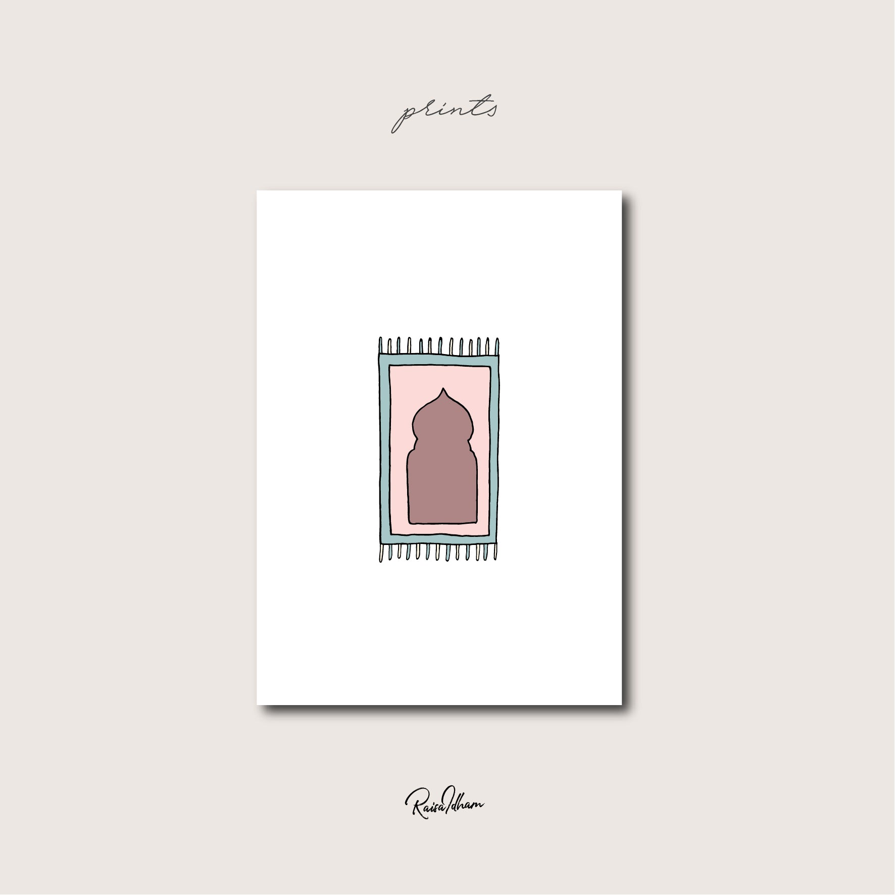 Prints : The Worship Series (Solat)