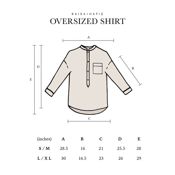 Oversized Shirt - Beige