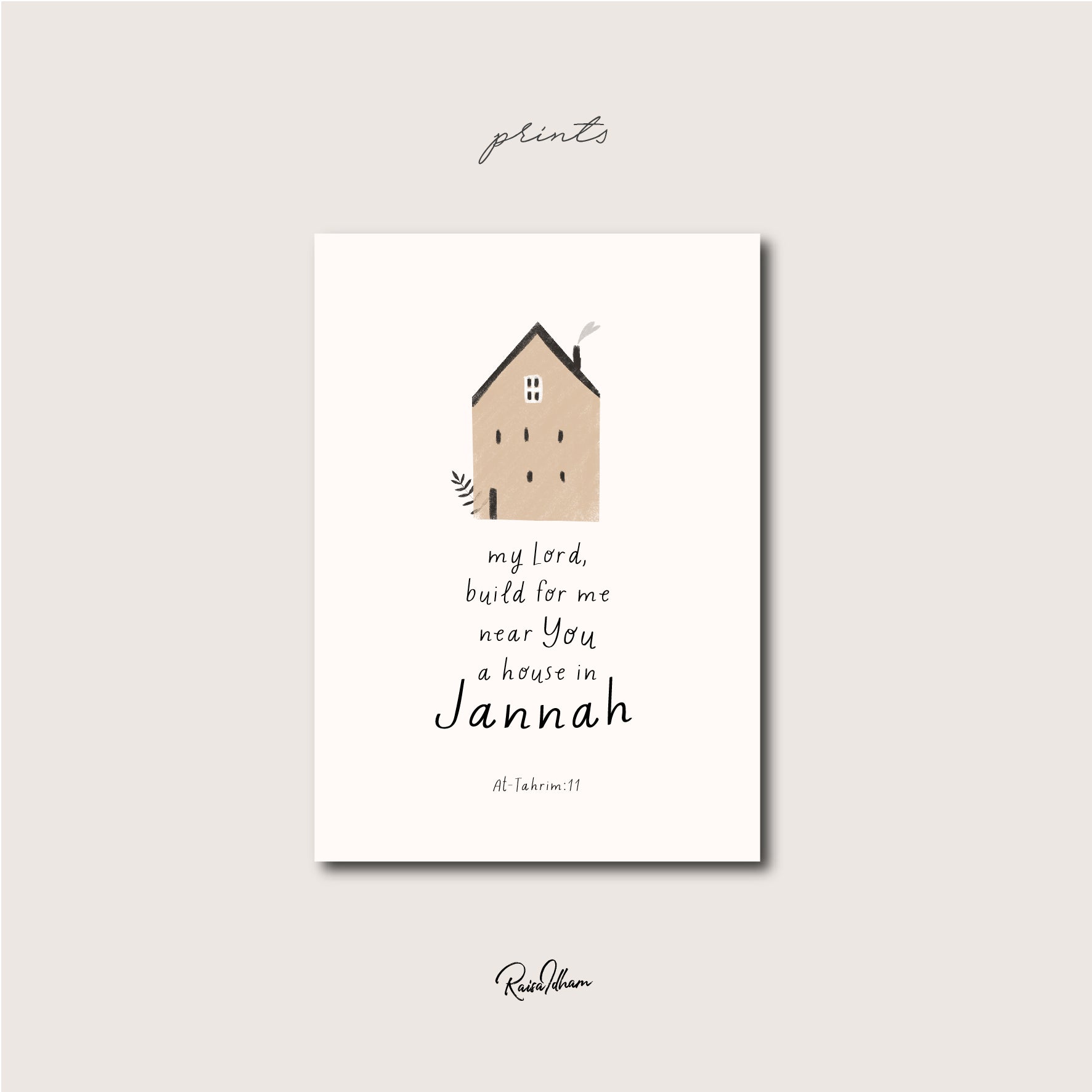 Prints : The Faith Series (Home)