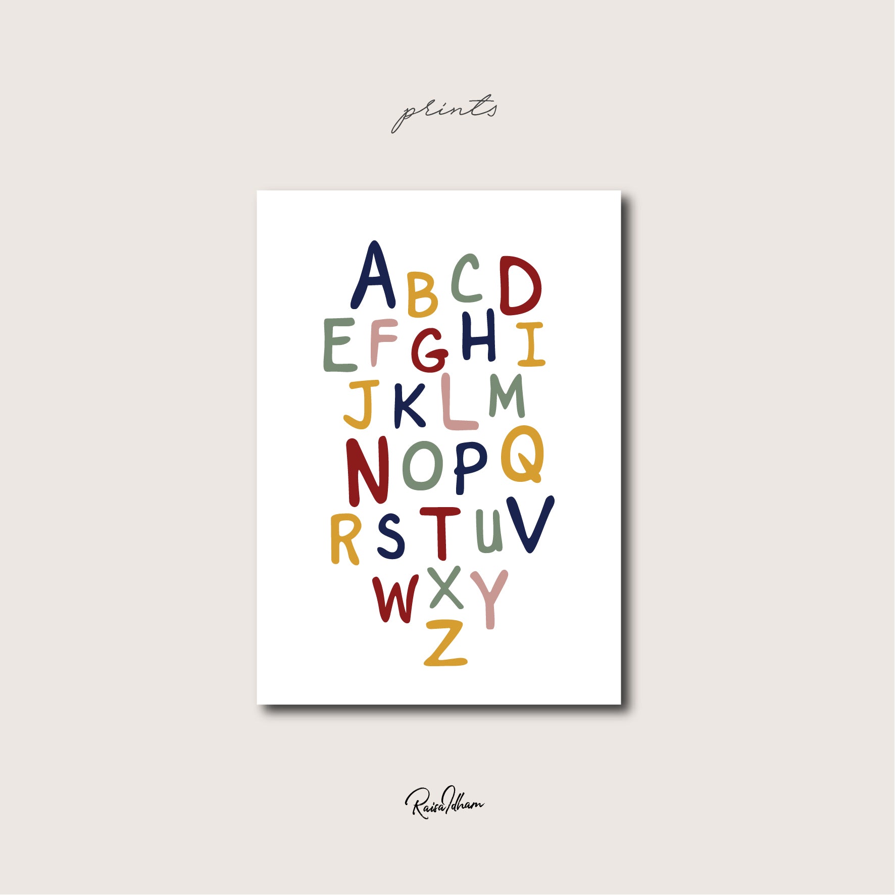 Prints : The Huruf Series (Roman)