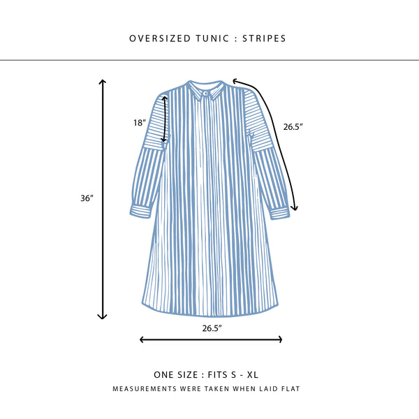 Oversized Tunic : Stripes
