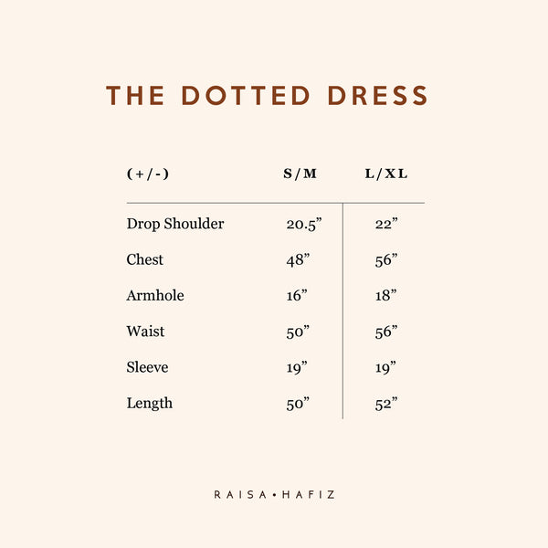 The Dotted Dress : Black