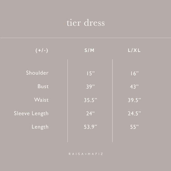 Tier Dress : Black